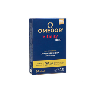 OMEGOR VITALITY 1000 - Integratore Olio Di Pesce - Concentrazione E Memoria