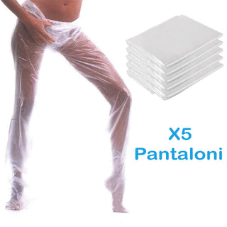 Pantaloni Per Fanghi, Bendaggi Anticellulite e Pressoterapia. Pantaloni In Cartene, 5 Pezzi, Taglia Unica. Per Trattamenti Anticellulite, Drenanti, Gambe.
