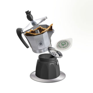 Moka Ciao Limited Edition + 4 Bicchierini in Vetro + 30 Cialde