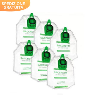 Sacchetti di Ricambio 6 Pezzi Compatibili Aspirapolvere Folletto VK 140-150, Sacchetti Ad Alto Potere Filtrante