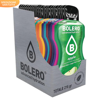 Bolero 24 Bustine MIX 9g , Bevanda Istantanea Solubile, Zero Zuccheri, Vitamina C