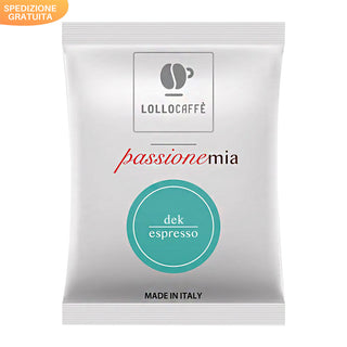 Lollo Caffè Box 100 Capsule Compatibili Macchine LAVAZZA A MODO MIO, Miscela DECAFFEINATO