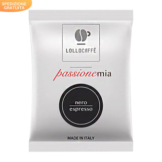 Lollo Caffè Box 100 Capsule Compatibili Macchine LAVAZZA A MODO MIO, Miscela NERA