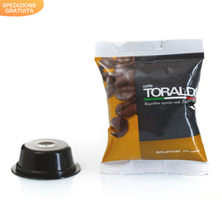 Caffè Toraldo 100 Capsule Miscela Gourmet 100% Arabica Compatibili LAVAZZA A MODO MIO