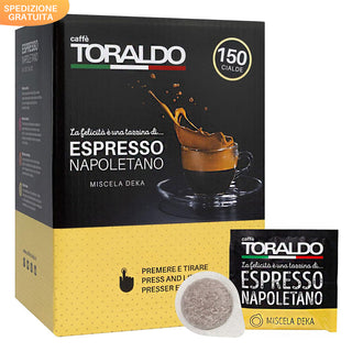 Caffè Toraldo 150 Cialde Miscela Decaffeinato