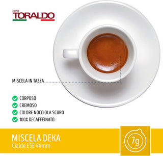 Caffè Toraldo 150 Cialde Miscela Decaffeinato