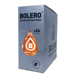 Bolero 24 Bustine 9g , Bevanda Istantanea Solubile, Zero Zuccheri, Vitamina C, Carrot e Orange (Carota e Arancia)