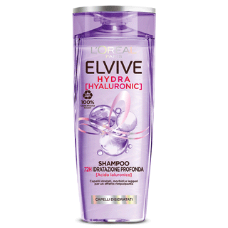 L' Oreal Paris- Elvive Hydra Hyaluronic, Shampoo 72H d'Idratazione Profonda, Per Capelli Disidratati, 250 ml