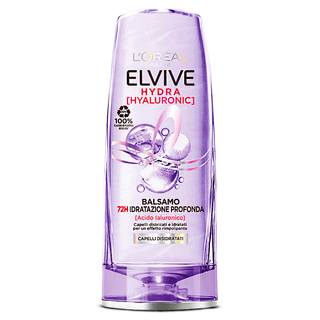 L'Oreal paris- Elvive Hydra Hyaluronic, Balsamo Per Capelli Disidratati, 27H D'Idratazione Profonda, 200 ml