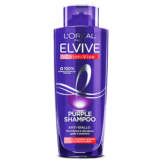 L'Oreal Paris Elvive Color- Vive, Shampoo Antigiallo. Per Capelli Schiariti, Biondi, Decolorati e Grigi, 200 ml