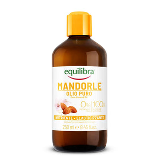 Equilibra Olio di Mandodi Mandorle Dolci, rle Puro Corpo, Olio Prza otettivo, Nutriente ed Elasticizzante, Per Prevenire le Smagliature in Gravidano in una Dieta Ipocalorica, 250 ml