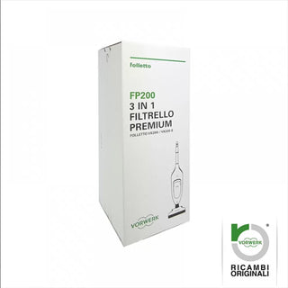 Vorwerk Filtrello Premium 3in1, 6 Sacchetti Originali Per Aspirapolvere Folletto VK 200-220s