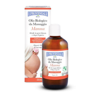 I Provenzali Olio Biologico da Massaggio Mamma, Ideale in Gravidanza e Dopo il Parto, 200 ml