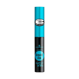 Essence Liquid Ink Eyeliner, Waterproof, Resistente All' Acqua, Pennello Ultra Sottile, 3 ml