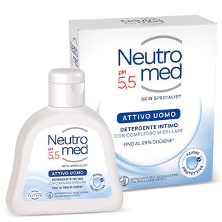 NEUTROMED- Detergente Intimo, Attivo Uomo, Azione Protettiva, 200 ml