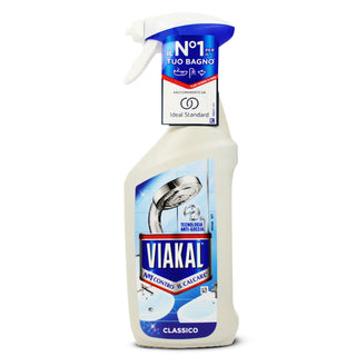 VIAKAL- Anticalcare Spray Bagno Classico, Per un Bagno Pulito e Profumato, 500 ml